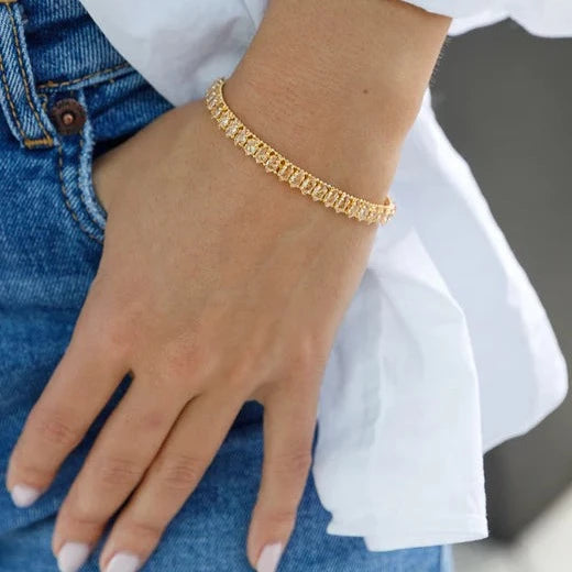 LAILA Gold Crystal Bracelet