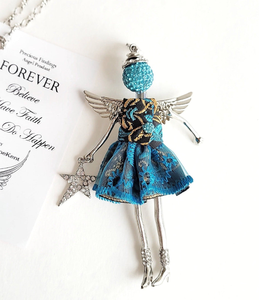 FOREVER Angel Key Chain And Necklace