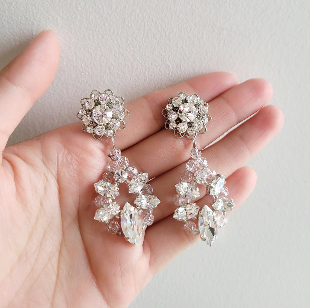RADIANT Crystal Pearl Earrings