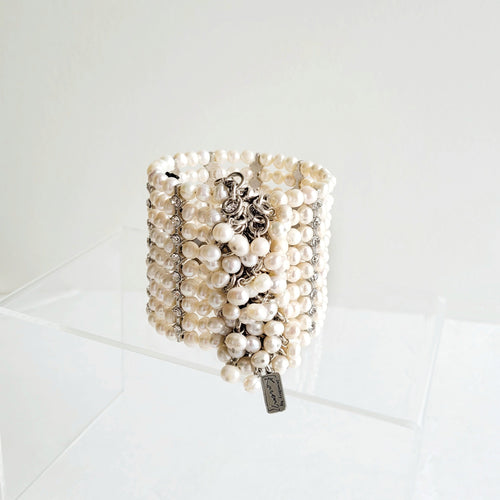 LETTY Freshwater Pearl Statement Bracelet