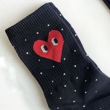 Heart Eyes Polka Dot Trendy Socks