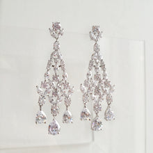 CINTHY Chandelier Bridal Crystal Earrings