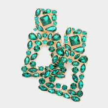 ESSA  Crystal Emerald Earrings
