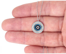 Turquoise Diamond Evil Eye Protection Necklace