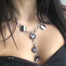 KENDRA Black Diamond Swarovski Crystal Links Necklace