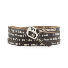 FOR LOVE Unisex Genuine Leather Wrap Bracelet - We Positive