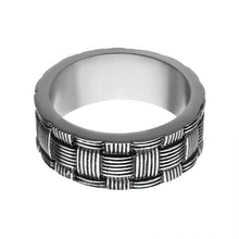 WEAVE Men's Stainless Steel Woven Ring