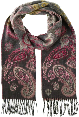 PAISLEY Pepper Ombre Woven Cashmink® Wrap Scarf