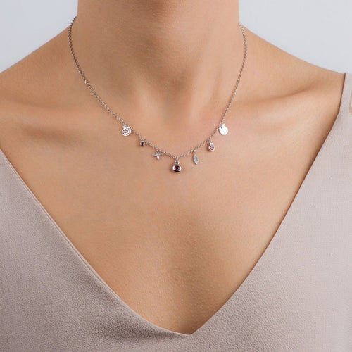 POMEGRANATE 925 Sterling Silver Necklace