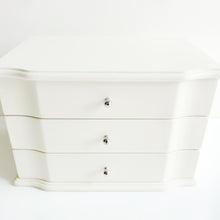 Off-White Wooden Jewellery Box With Drawers