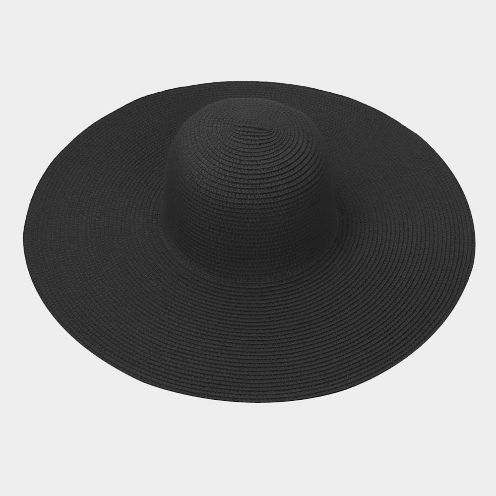 SIMPLE BLACK Floppy Sun Hat