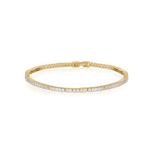 Diamond Crystal Tennis Style Anklet