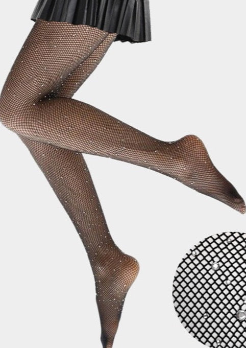 embellished fish nets Crystal Embellished Fishnet Pantyhose Tights