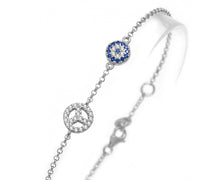 Peace and Luck 925 Sterling Silver Bracelet