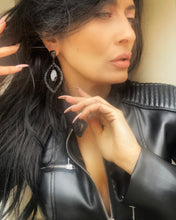 KIMMIE Black Crystal Earrings