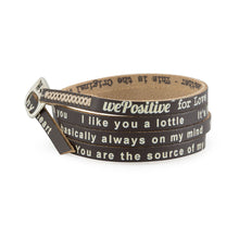 FOR LOVE Unisex Genuine Leather Wrap Bracelet - We Positive
