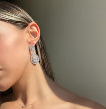 CONNIE Filigree Crystal Tear Drop Earrings