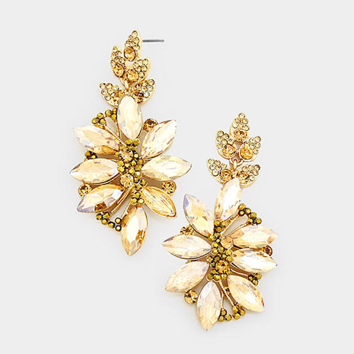 FIORELLA Gold Crystal Earrings