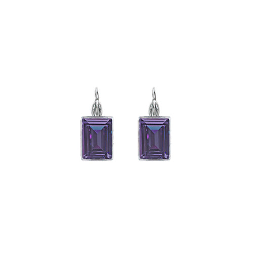 MODERN Rectangular Swarovski Crystal Earring