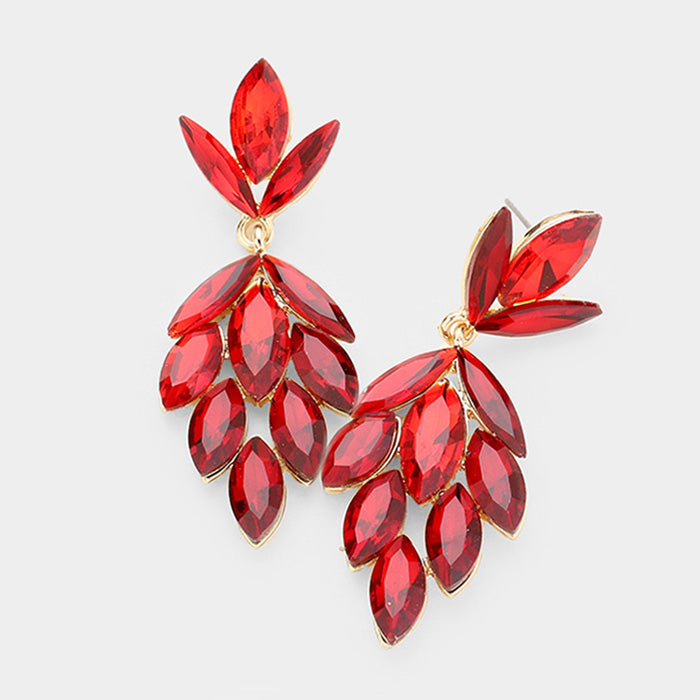 DIVINA Red Crystal Earrings