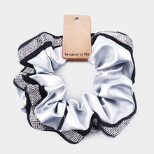 Faux Leather Bling Scrunchies