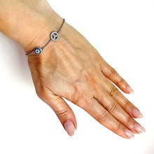 Peace and Luck 925 Sterling Silver Bracelet