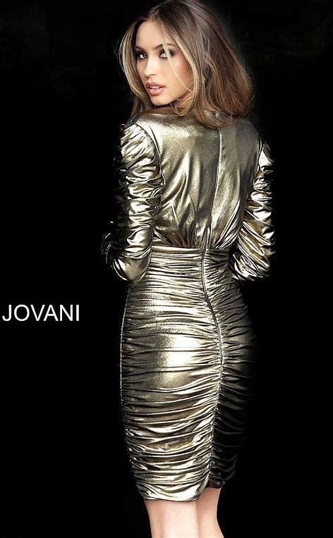Gold Ruched Long Sleeve Metallic Dress ARTEMIS THE BOUTIQUE Gold Ruched Long Sleeve Metallic Dress ARTEMIS THE BOUTIQUE