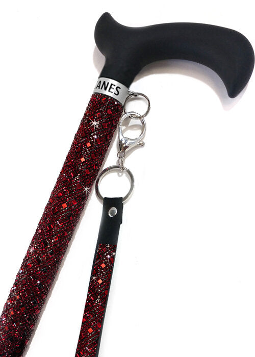 RUBY RED Crystal Patented Medical Cane