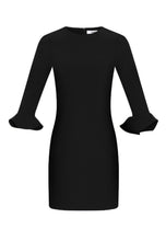 BEDFORD Fitted Long-Sleeve Mini Dress