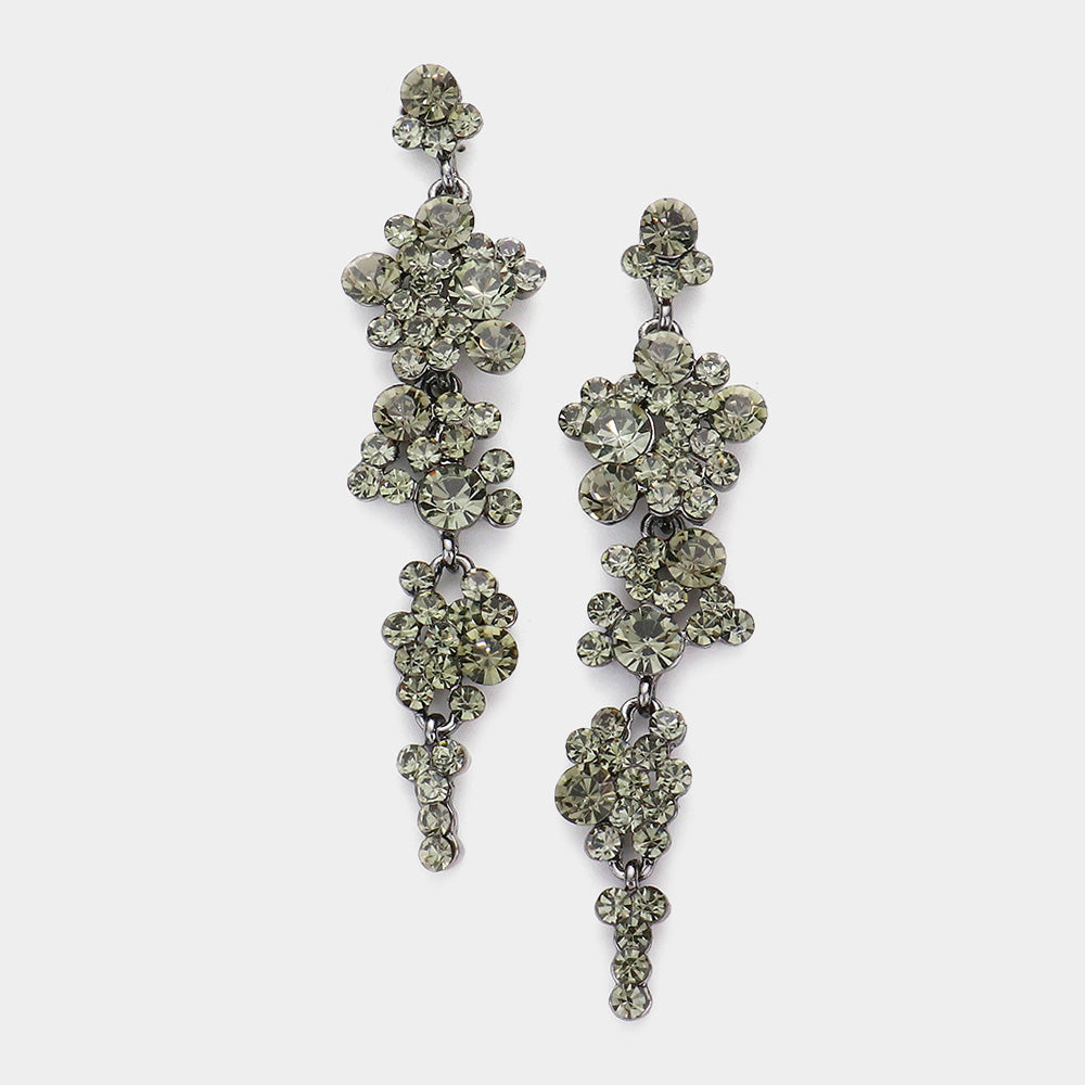 SOLA Crystal Rhinestone Dangle Earrings (3 colours)
