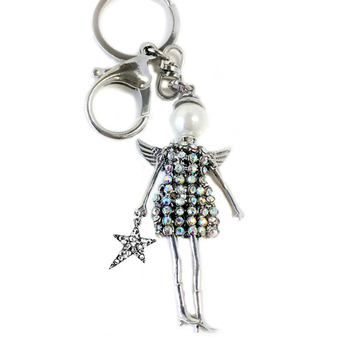 REACHING FOR THE STARS ANGEL Keyring