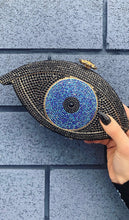 EYE SEE YOU Crystal Sparkle Evil Eye Clutch