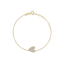 Heart Crystal Gold Bracelets (VARIETY)