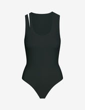 Black Cut Out Neoprene Banded Bodysuit