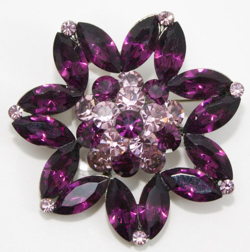 ELLY Purple Lavender Flower Broach