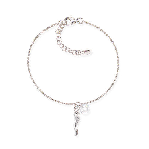 LUCKY HORN Silver Bracelet  - Amen Collection