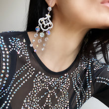 LISA MARIE Swarovski Crystal Chandelier Earrings