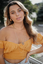LISAH Tube Gold Hoop Earring (sml)