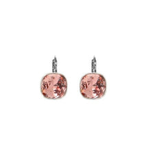 FRENCH CLIP Swarovski Cushion Cut Earring (6 Colours)