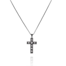 HAVE FAITH Black Crystal Cross Necklace - Amen Collection