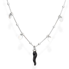 LUCKY HORN Black Necklace - Amen Collection